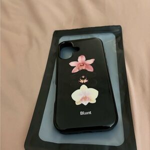 Black Floral Phone Case